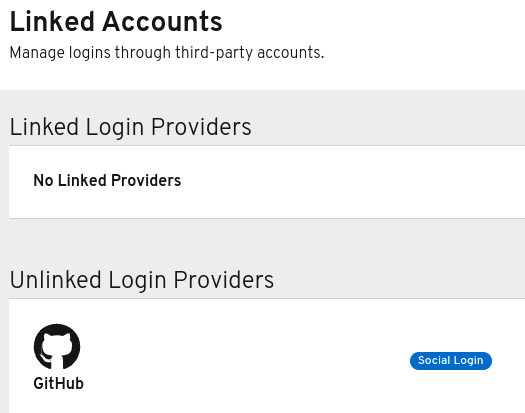 Linked Accounts