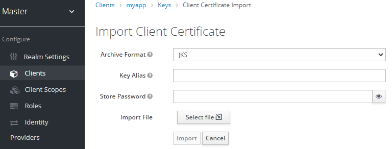 Import Certificate