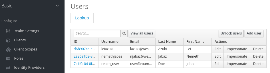 realm user